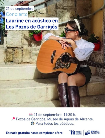 La cantante Laurine repite en los Pozos de Garrigós el domingo 21 de septiembre desde las 11:30 horas
