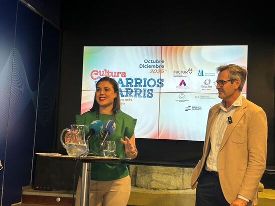 Cultura en Barrios ofrece 65 actividades y Aula Abierta programa un centenar de cursos en una veintena de espacios repartidos por toda la ciudad de Alicante
