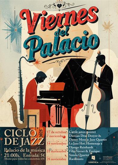 En octubre comienza una nueva edición del  CICLO DE JAZZ “LOS VIERNES DEL PALACIO” en Torrevieja