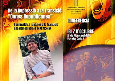 Ibi participa en los IV Jornadas de Memoria Histórica y Democrática en l’Alcoià y el Comtat