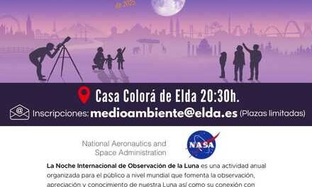 Elda se sumarà el 4 d’octubre a la Nit Internacional d’Observació de la Lluna amb un esdeveniment familiar a la Casa Colorá