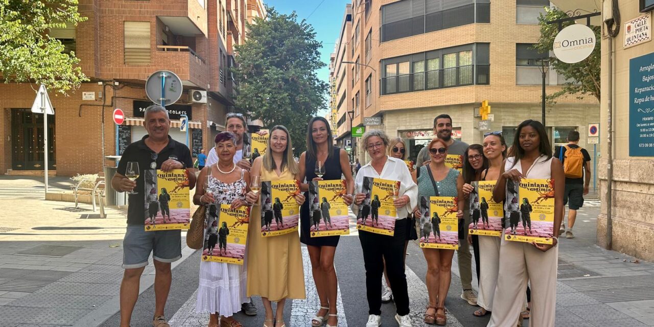 Regresa ‘Quintana en Vendimia’ con el doble de bodegas el próximo 20 de septiembre para dinamizar el comercio local de Alicante
