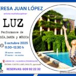 La artista multidisciplinar Teresa Juan López presenta su nueva performance en el Jardín de la Albarda de Pedreguer