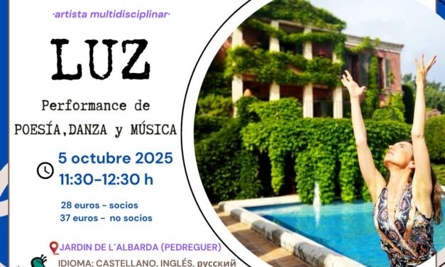 La artista multidisciplinar Teresa Juan López presenta su nueva performance en el Jardín de la Albarda de Pedreguer