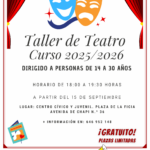 La Concejalía de Juventud abre el plazo de inscripción para los talleres de teatro dirigidos a jóvenes eldenses de entre 14 y 30 años