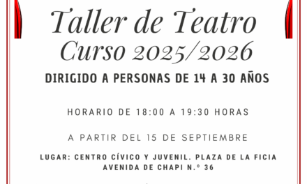 La Concejalía de Juventud abre el plazo de inscripción para los talleres de teatro dirigidos a jóvenes eldenses de entre 14 y 30 años