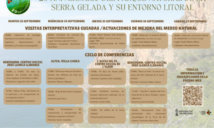 La Serra Gelada celebra su 20º aniversario como parque natural en un acto institucional en l’Alfàs del Pi