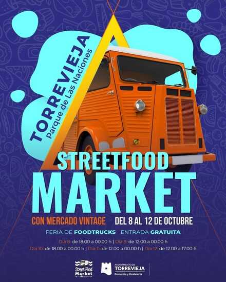 El Parc de les Nacions de Torrevella acollirà el Street Fóod Market del 8 al 12 d’octubre
