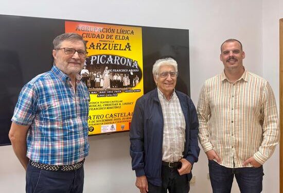 La Agrupación Lírica Ciudad de Elda representará el 8 de noviembre la zarzuela ‘La Picarona’ en el Teatro Castelar