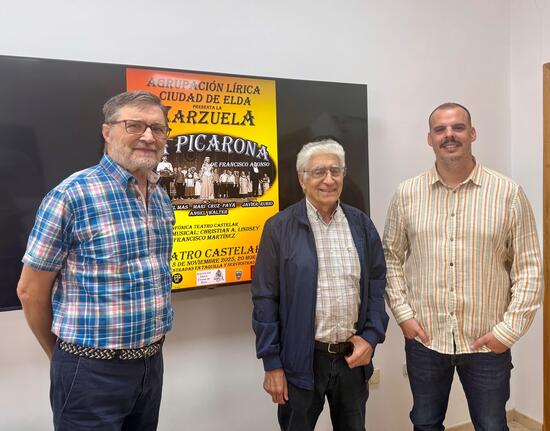La Agrupación Lírica Ciudad de Elda representará el 8 de noviembre la zarzuela ‘La Picarona’ en el Teatro Castelar