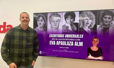 Elda celebrará el próximo 13 de octubre el Día de las Escritoras con una conferencia de la novelista y periodista Eva Apaolaza Alm  