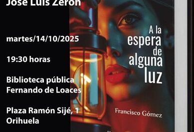Aquest pròxim dimarts el periodista i escriptor il·lícita Francisco Gómez Rodríguez presentarà el seu nou llibre a Oriola