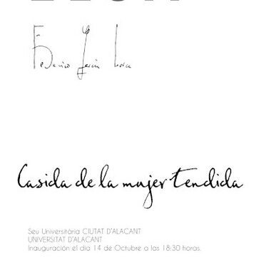 FEDERICO GARCÍA LORCA. Casida de la mujer tendida