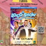 Este domingo comienza el VI CICLO DE TEATRO PARA TODOS de Torrevieja, con el espectáculo de magia cómica EL LOCO SHOW DE MANOLO COSTA Y MINDANGUILLO