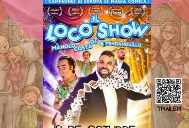 Este domingo comienza el VI CICLO DE TEATRO PARA TODOS de Torrevieja, con el espectáculo de magia cómica EL LOCO SHOW DE MANOLO COSTA Y MINDANGUILLO