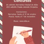 El Ayuntamiento de Elda publica la base de los concursos ‘Ciudad de Elda’ de narrativa y ‘Antonio Porpetta’ de poesía