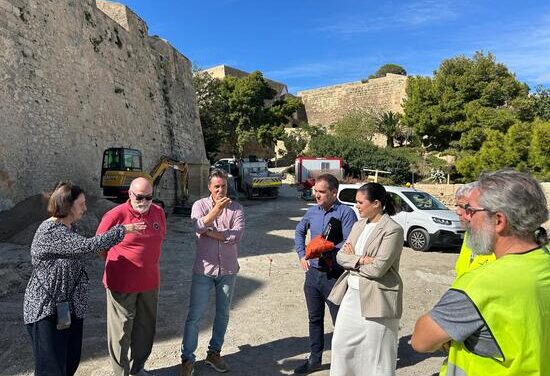 Las obras de restauración del baluarte de Santa Ana sacan a la luz un aljibe de la época renacentista