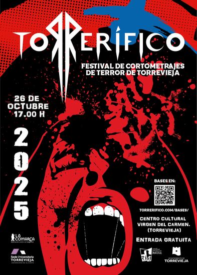 Aquest diumenge, 26 d’octubre, se celebra el FESTIVAL DE CURTS DE CINEMA DE TERROR “TORRERÍFICO” en el centre cultural Verge del Carmen de Torrevella