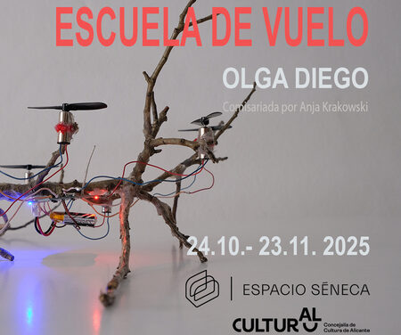 Olga Diego convierte el Espacio Séneca en un “hangar” con su exposición Escuela de Vuelo