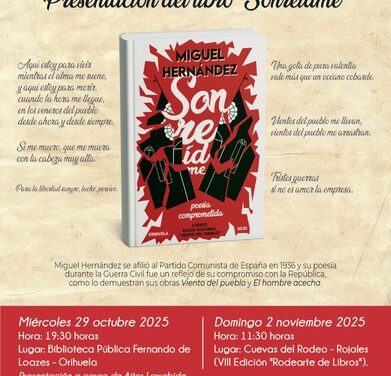 Una nueva antología poética de Miguel Hernández será presentada esta semana en Orihuela y Rojales