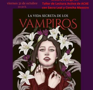 Los Encuentros Culturales de Otoño de Elda celebran Halloween con la presentación y lectura de la novela ilustrada de Elia Barceló ‘La vida secreta de los vampiros’