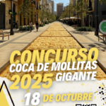 Alicante invita a probar la coca de mollitas de récord en la avenida de la Constitución este sábado 18 de octubre