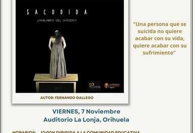 La Regidoria de Benestar Social d’Oriola promou la reflexió sobre salut mental amb l’obra “Sacudida”