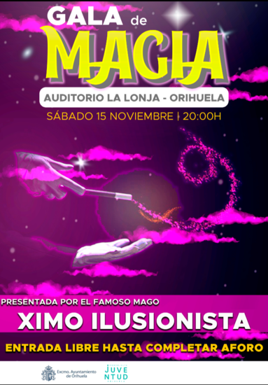 Juventud Orihuela presenta un ciclo de espectáculos de magia e hipnosis en noviembre