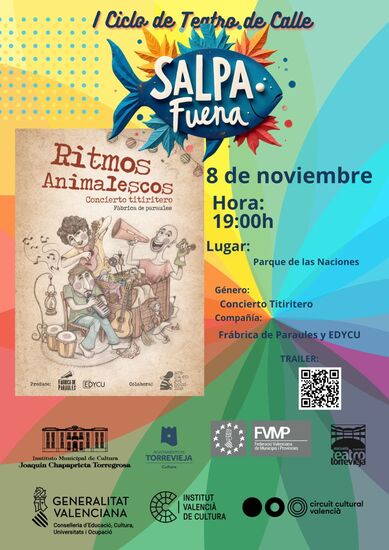 Aquest dissabte finalitza el I Cicle de Teatre de Carrer de Torrevella amb el concert titellaire “RITUS ANIMALESCOS”