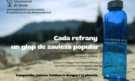 Dénia posa en valor la llengua, la sostenibilitat i el patrimoni immaterial valencià amb una campanya participativa de refranys