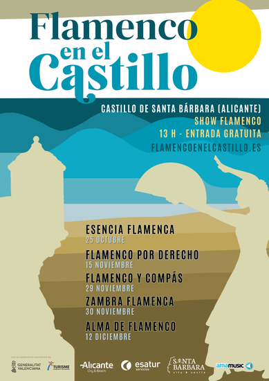 El ciclo ‘Flamenco en el Castillo’ ofrece dos nuevas citas en el Castillo de Santa Bárbara 