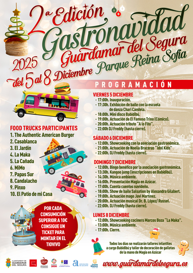 2ª Edición  Gastronavidad 2025 en Guardamar del Segura, desde el 5 al 8 de diciembre de 2025