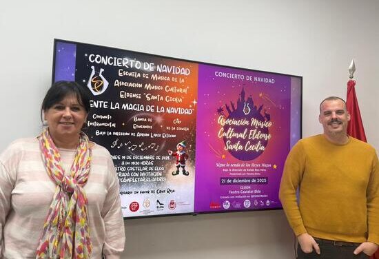 Elda celebra su gran Concierto de Navidad con la AMCE Santa Cecilia como protagonista