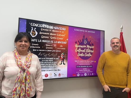 Elda celebra el seu gran Concert de Nadal amb la AMCE Santa Cecilia com a protagonista