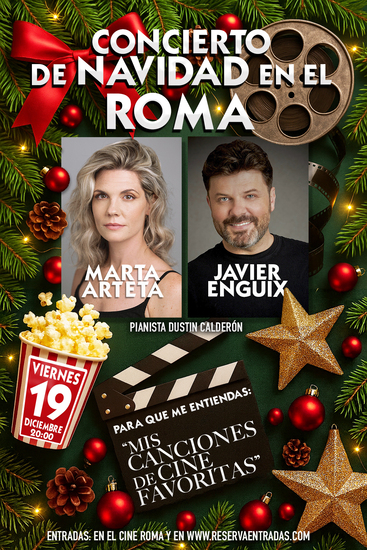 Juan Luis Iborra va a estrenar en el Cine Roma  un Musical Navideño con Marta Arteta, Javier Enguix y Dustin Calderón