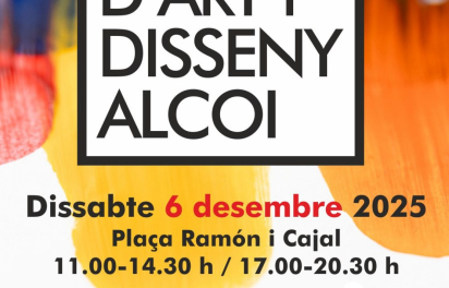 Nova edició de la Mostra d’Art i Disseny d’Alcoi que torna aquest dissabte a la plaça Ramón i Cajal amb una proposta plena de creativitat