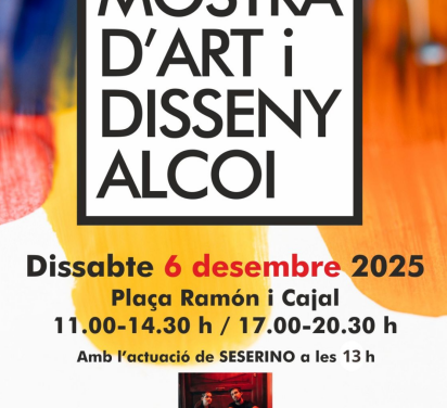 Nueva edición de la Mostra d’Art i Disseny d’Alcoi que vuelve este sábado a la plaza Ramón y Cajal con una propuesta llena de creatividad