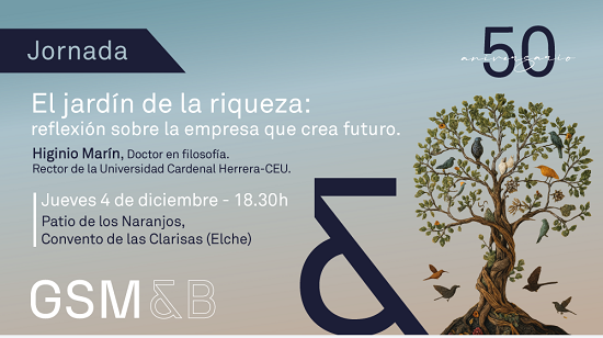 Higinio Marín cierra el 50 aniversario de GSM&B con una jornada en el Patio de los Naranjos de las Clarisas de Elche