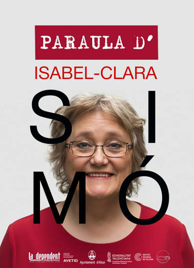 Palabra de Isabel-Clara Simó en el Teatro Calderón de Alcoy