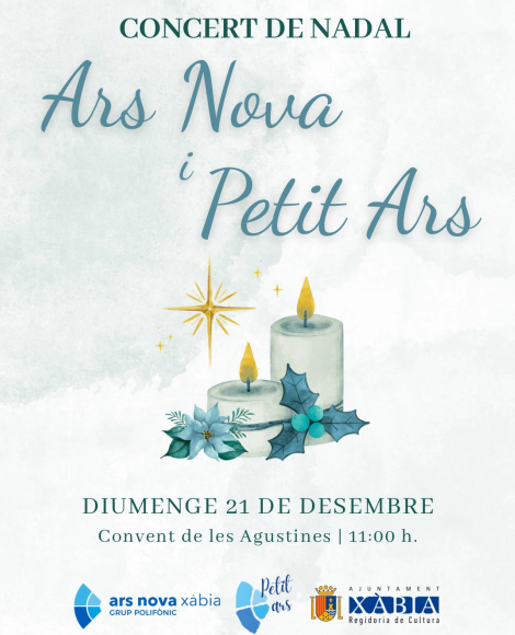 Navidad es cantar juntos. Ars nova y Petit ars se unen de nuevo para celebrar la Navidad