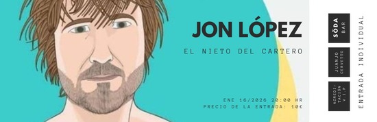 Jon López, el retorn als escenaris de «El Nieto del Cartero»