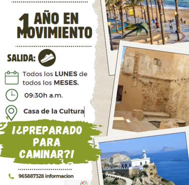 Sanidad promueve ‘1 año en movimiento’ en l’Alfàs  con rutas gratuitas guiadas todos los lunes de 2026