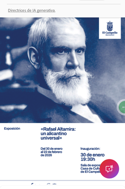 El Campello i Madrid, escenaris dels dos últims i potents actes del “Any Altamira”, que finalitza el 10 de febrer