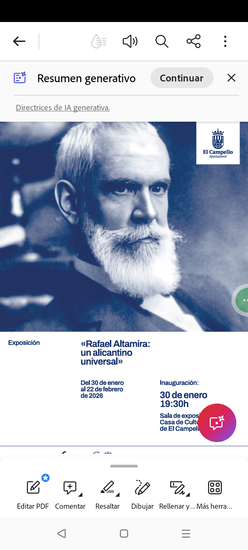 El Campello i Madrid, escenaris dels dos últims i potents actes del “Any Altamira”, que finalitza el 10 de febrer