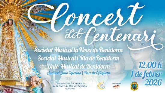 Benidorm celebra este domingo el concierto del ‘Centenario de la Coronación de la Mare de Déu del Sofratge’