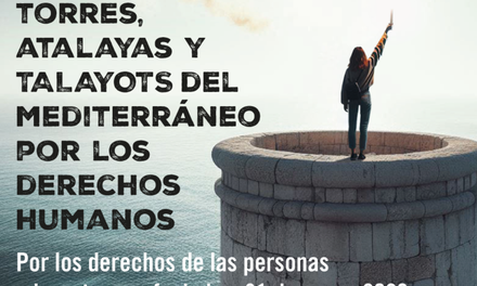 Vuelve el encendido de la Torre del Pinet en Elche por los derechos de la población migrante 