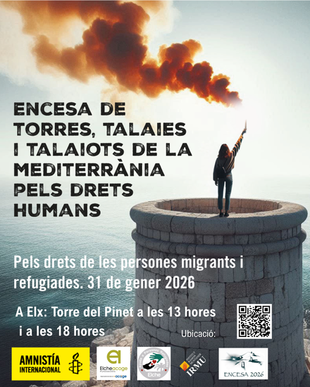 Torna l’encesa de la Torre del Pinet a Elx pels drets de la població migrant