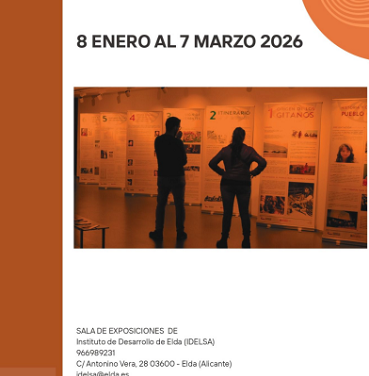 La Casa Grande del Jardín de la Música de Elda acoge desde el jueves 8 una exposición que recorre la historia y la cultura del pueblo gitano