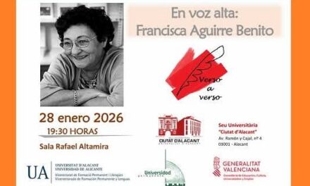 “En Voz Alta”: Francisca Aguirre Benito el 28 de enero a las 19.30 h