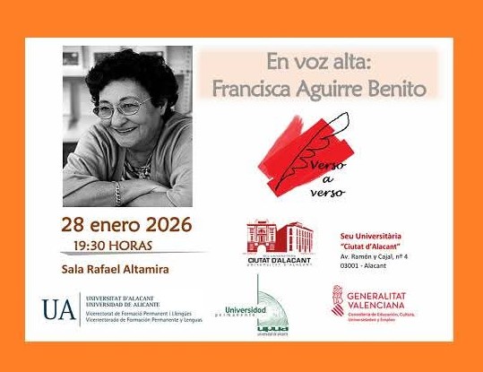 “En Voz Alta”: Francisca Aguirre Benito el 28 de enero a las 19.30 h